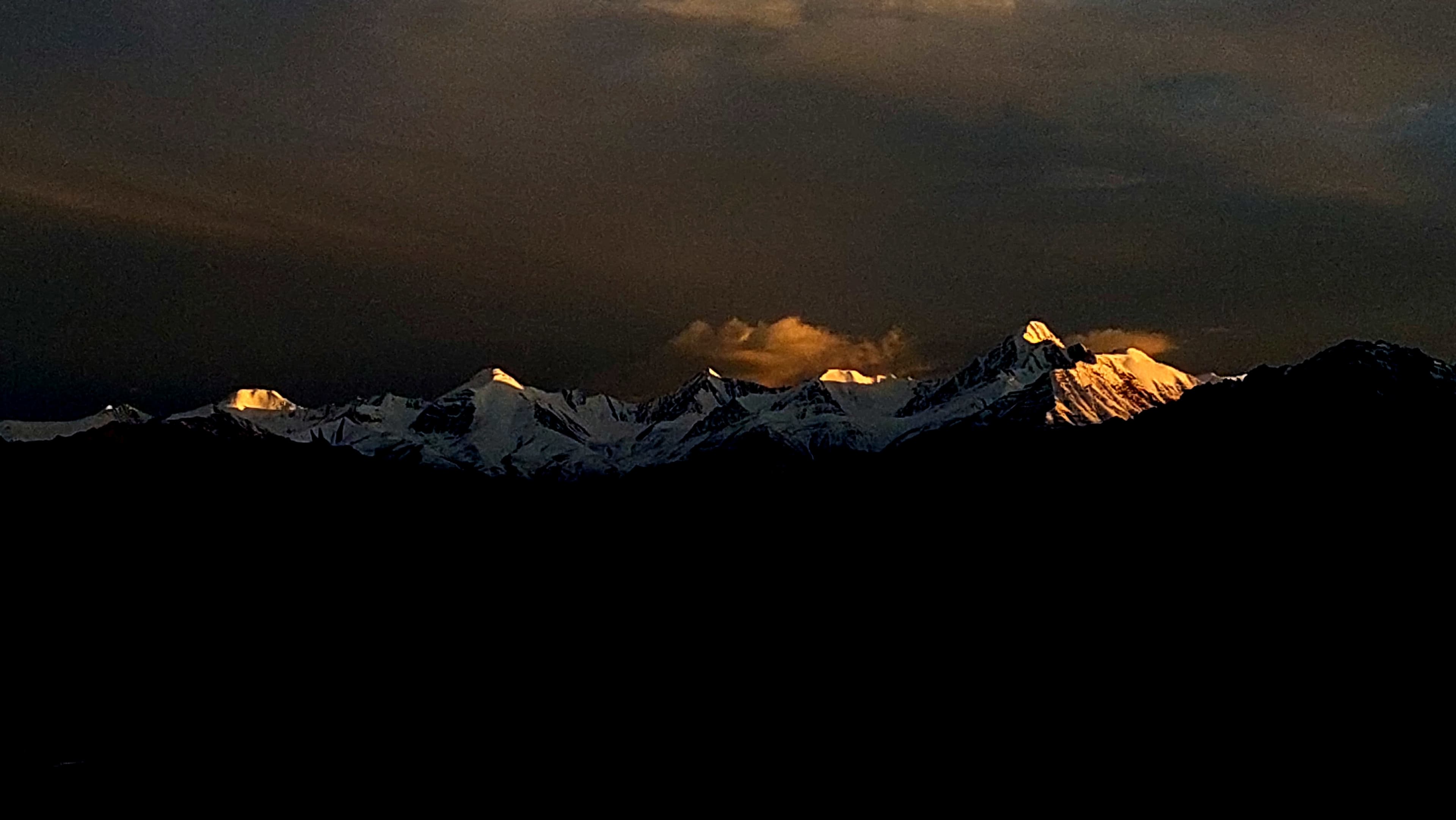 Golden Peaks at Sunset :). 