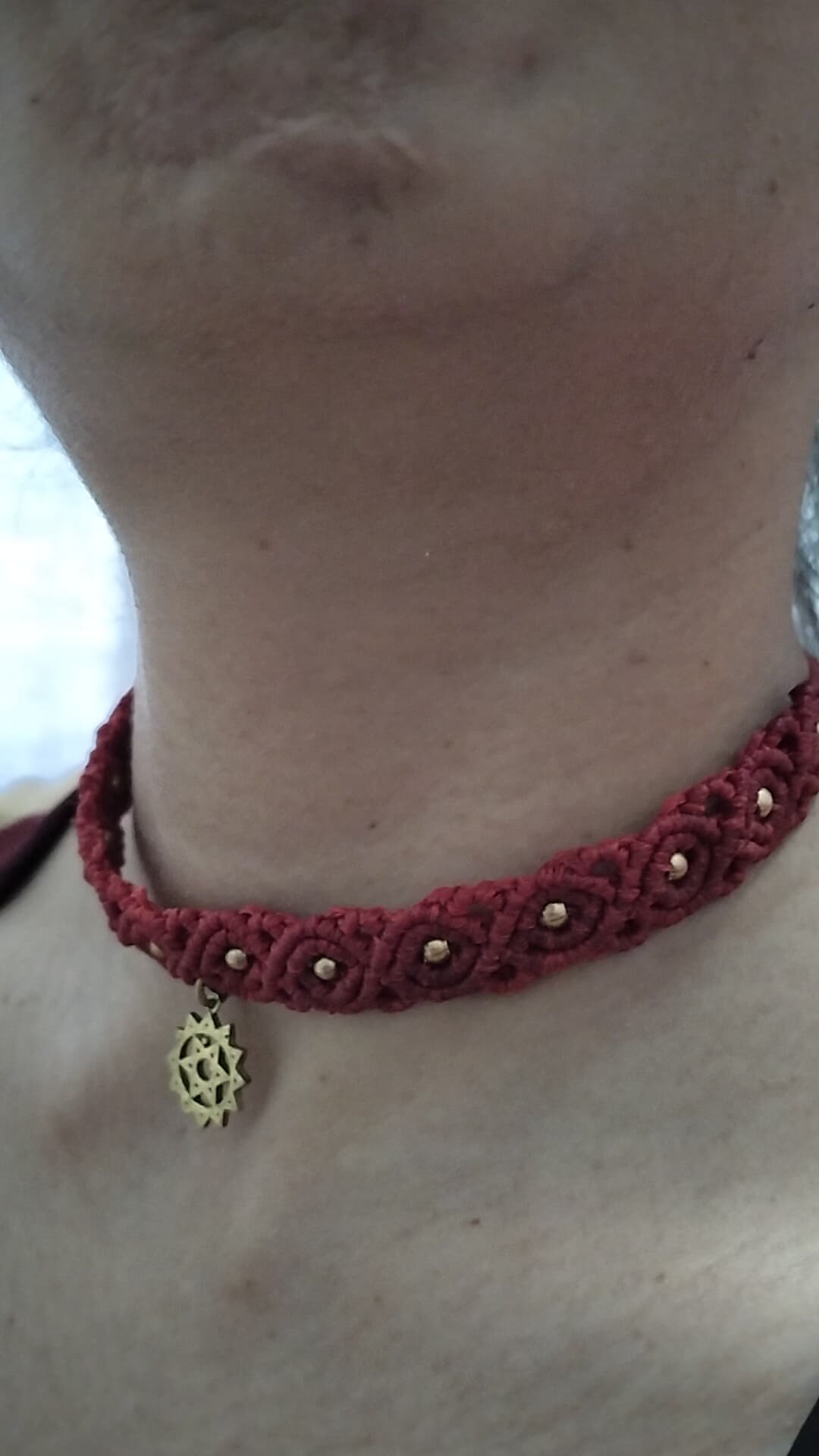 Anahata chakra neck choker
