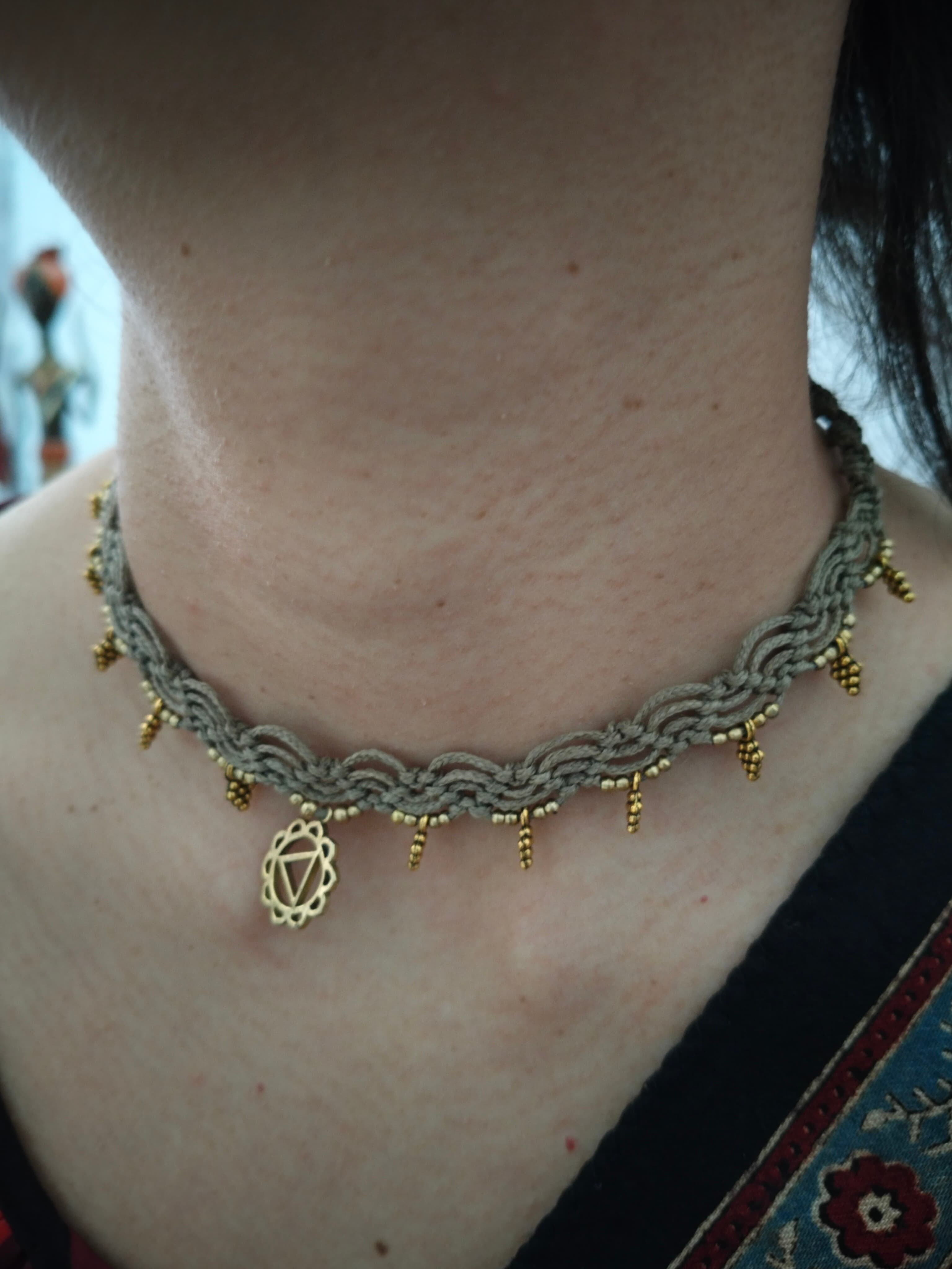 Manipura Chakra choker 