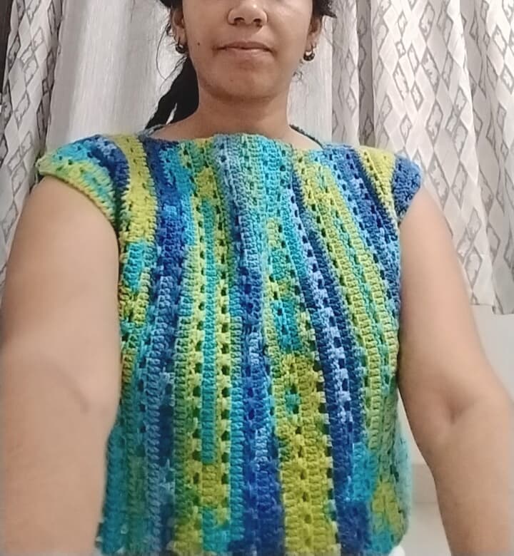 Handmade crochet pullover 