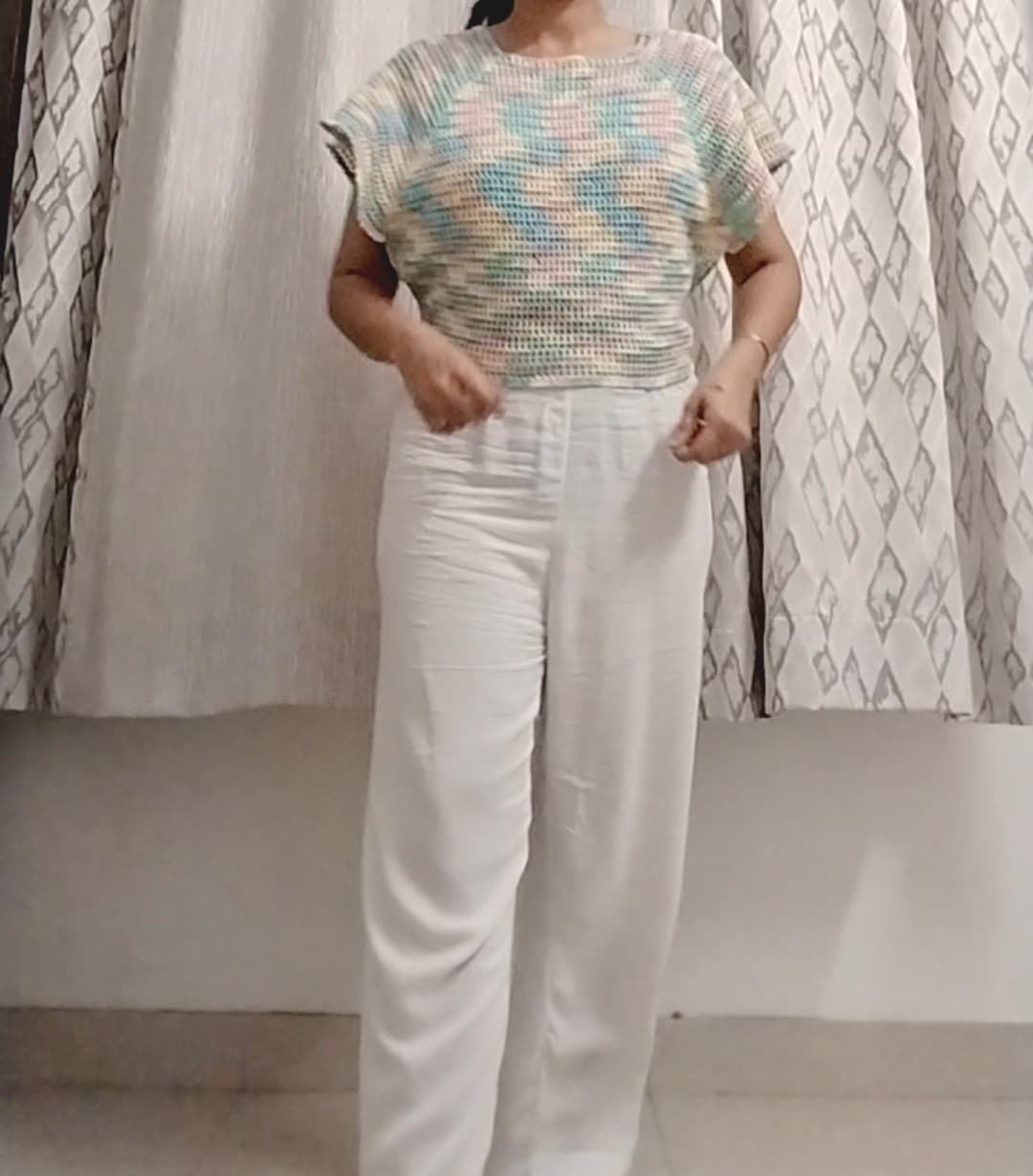Handmade crochet pullover 