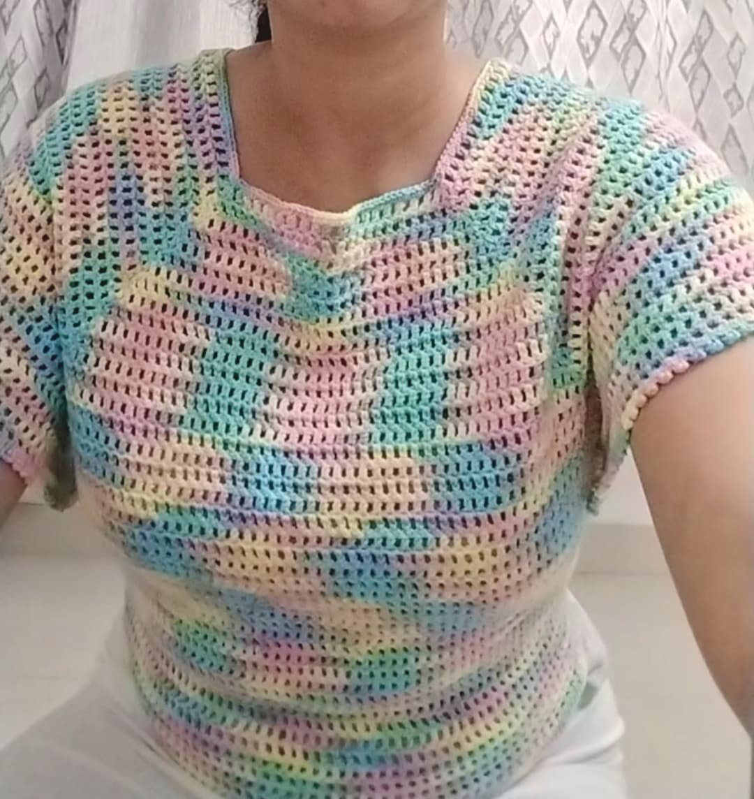 Handmade crochet pullover  photo 2